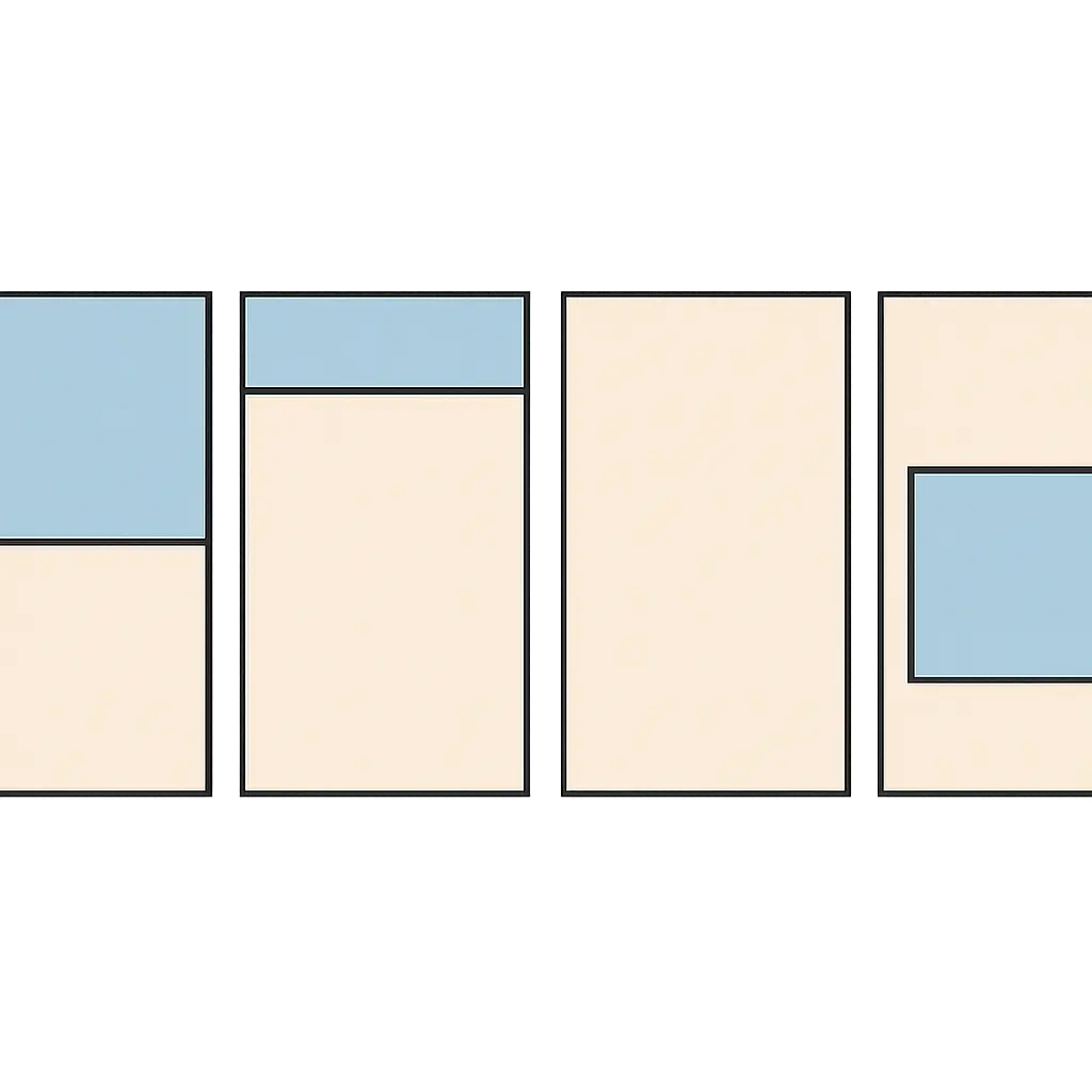 A row of generic image templates representing different meme formats